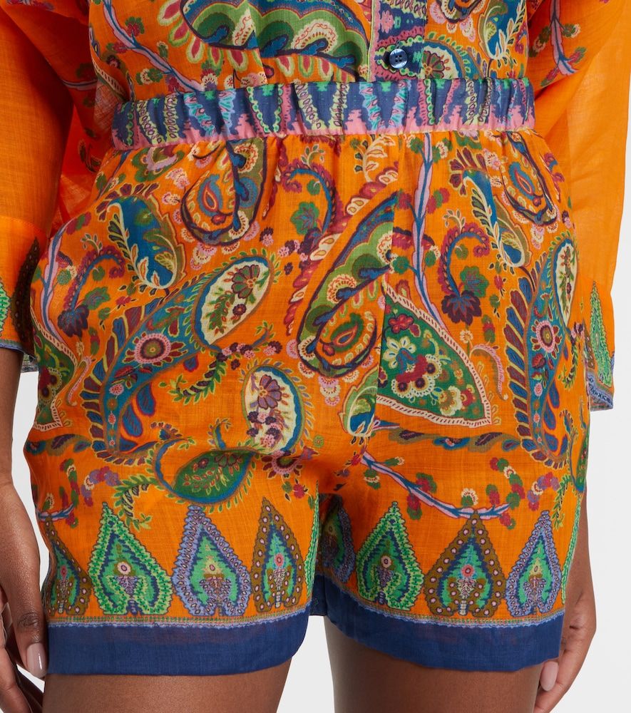 Etro Paisley high-rise shorts - Etro - Modalova
