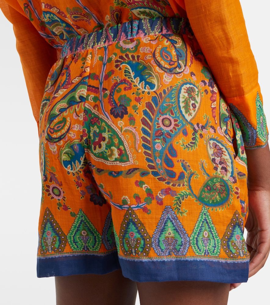 Etro Paisley high-rise shorts - Etro - Modalova