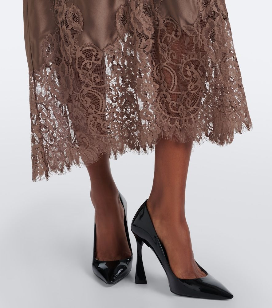 Abito sottoveste Ellen in seta con pizzo - Rebecca Vallance - Modalova