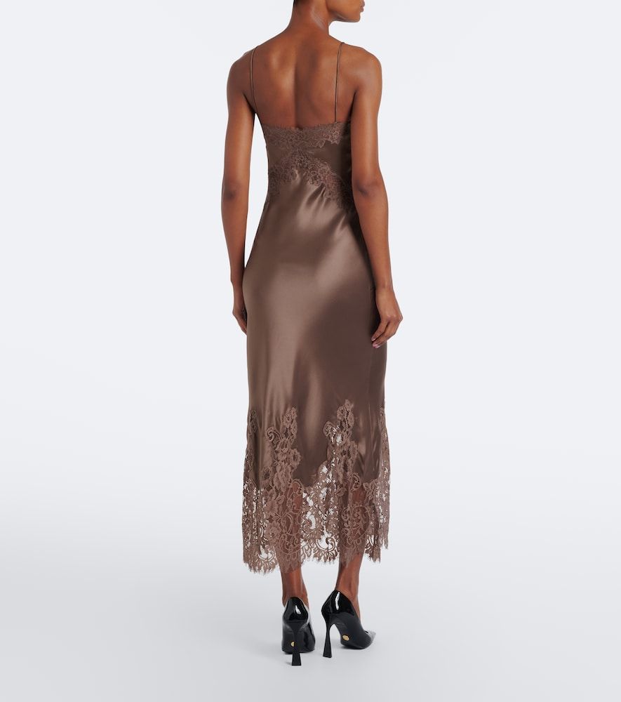 Abito sottoveste Ellen in seta con pizzo - Rebecca Vallance - Modalova