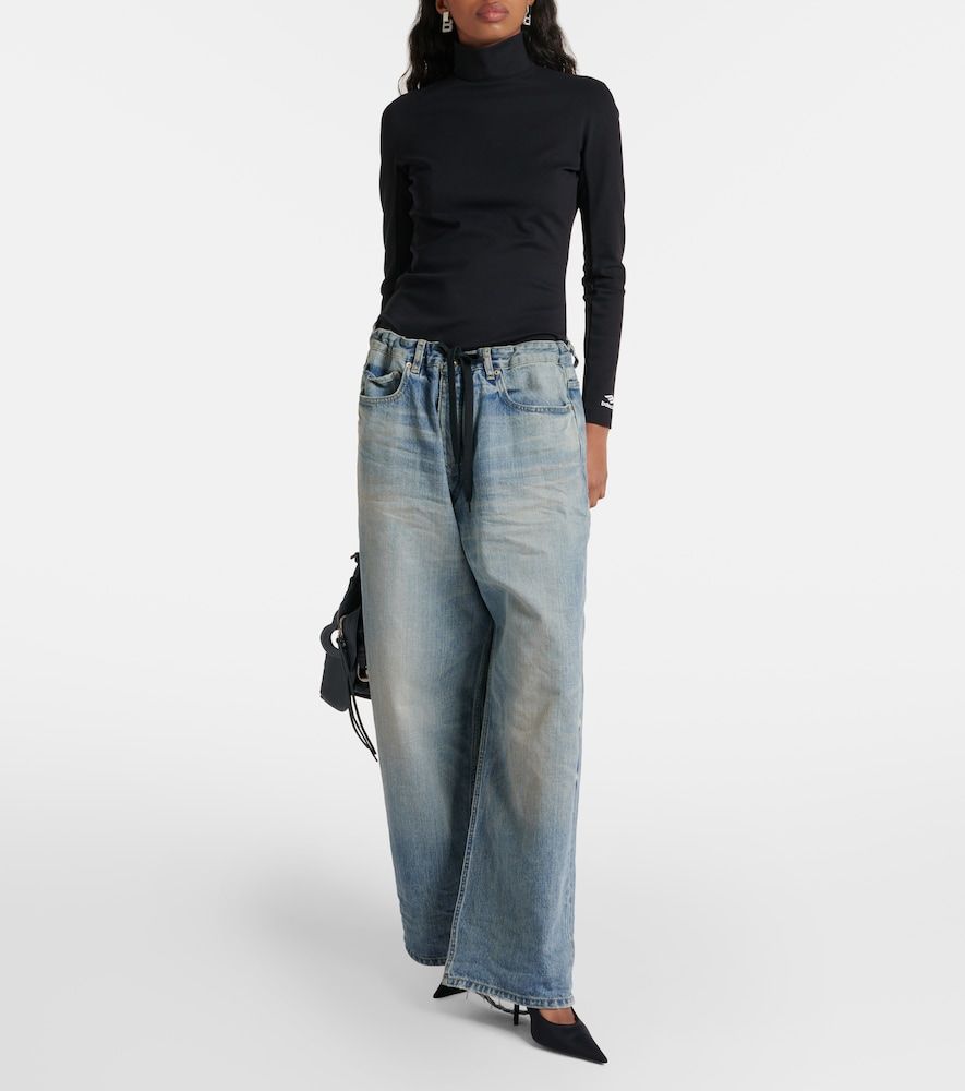 Balenciaga Mid-Rise Wide-Leg Jeans - Balenciaga - Modalova
