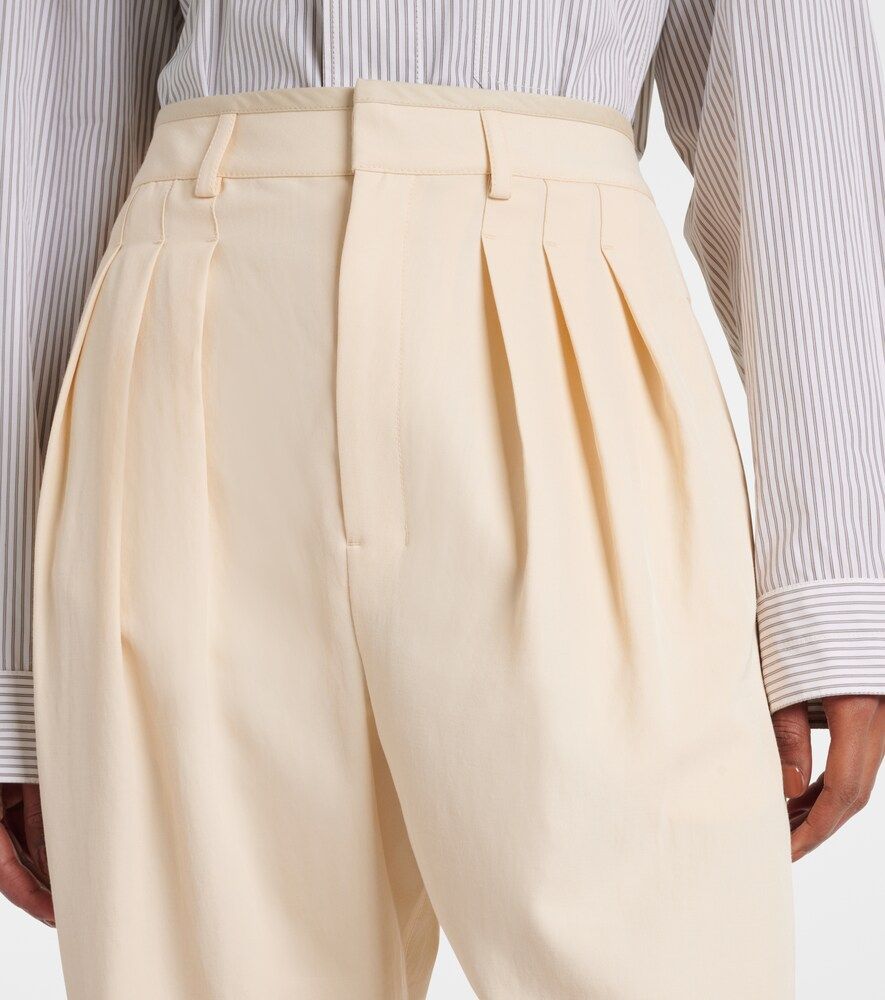 Pantalones tapered de gabardina - Lemaire - Modalova