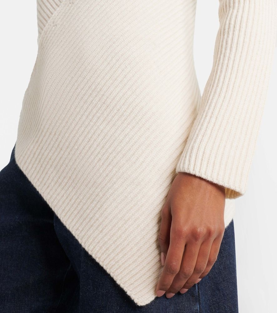 Asymmetric wool and cashmere sweater - Alaia - Modalova