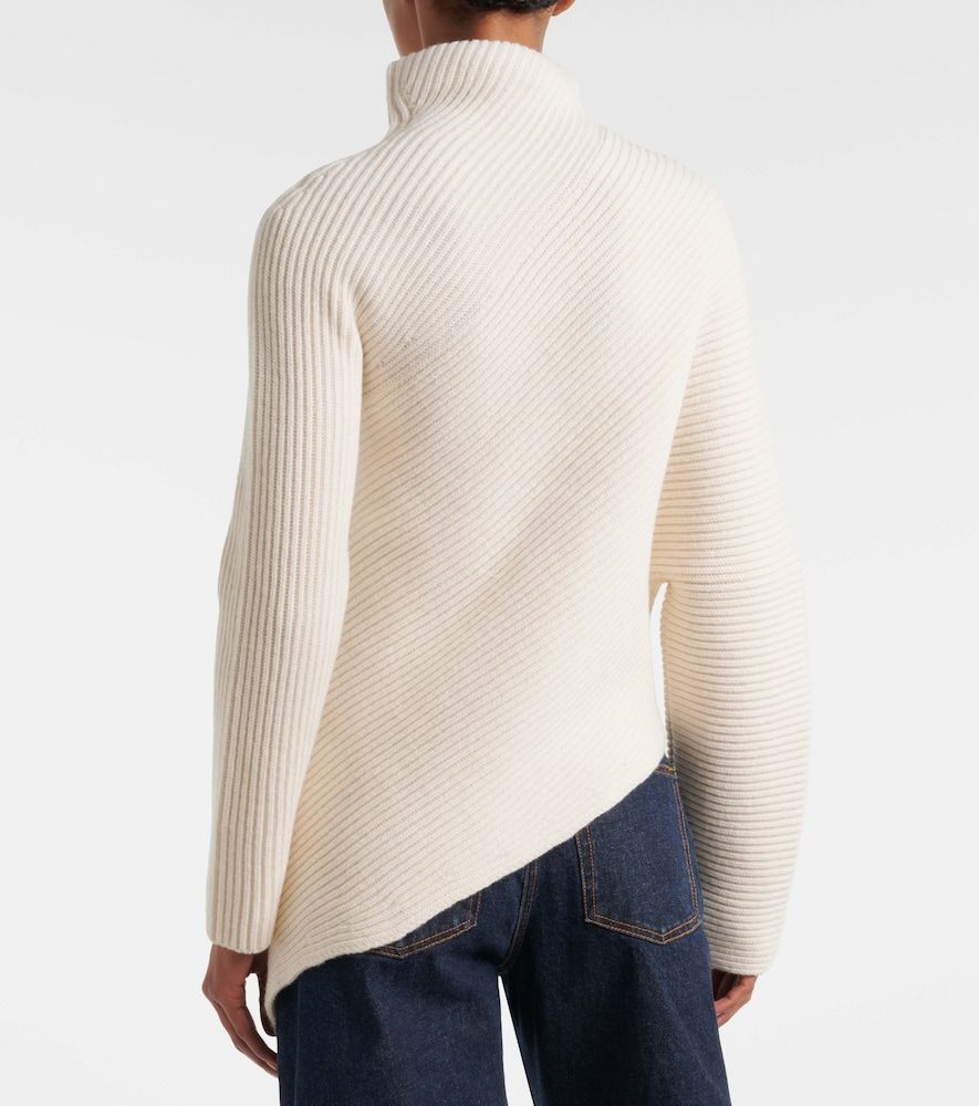 Asymmetric wool and cashmere sweater - Alaia - Modalova