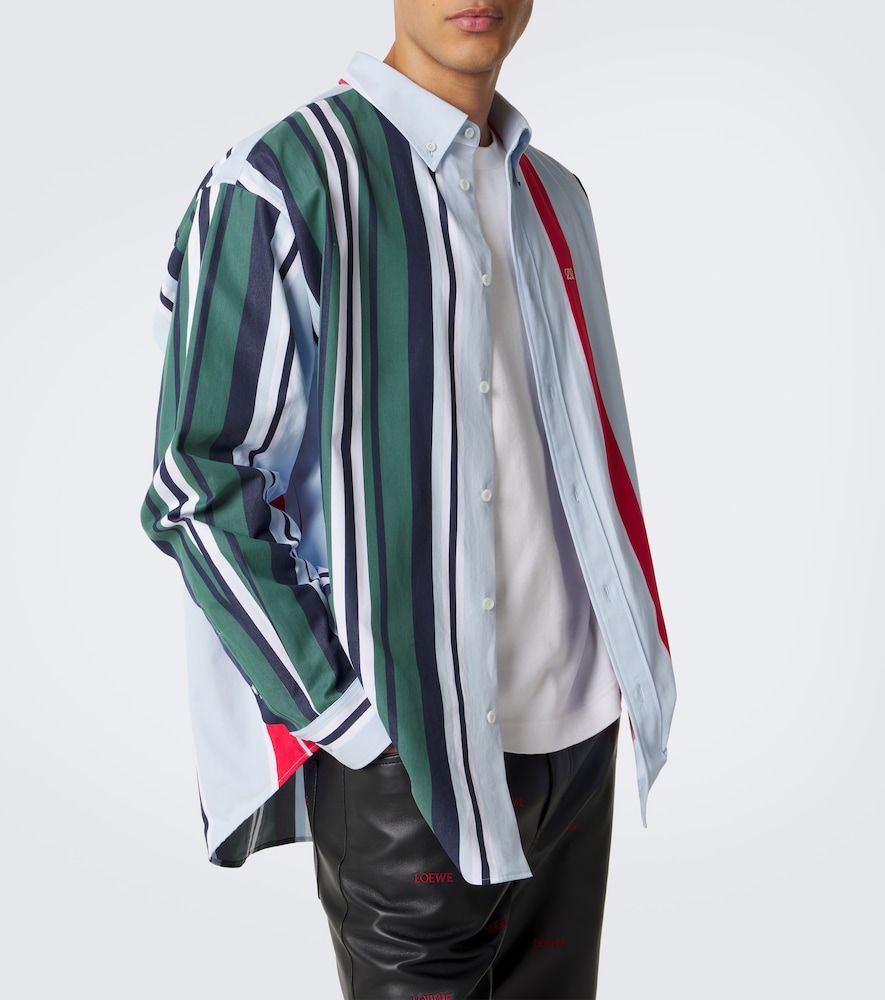 Double L striped cotton twill shirt - Loewe - Modalova
