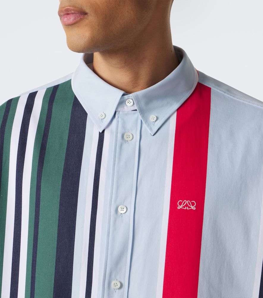 Double L striped cotton twill shirt - Loewe - Modalova