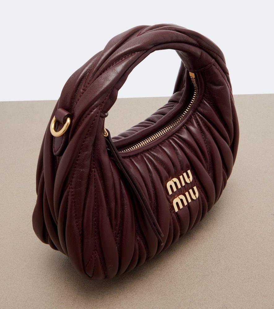 Tote Wander Mini aus Matelassé-Leder - Miu Miu - Modalova