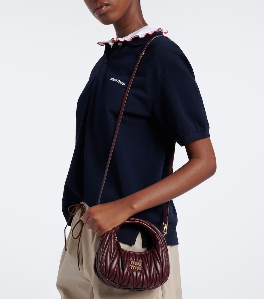 Tote Wander Mini aus Matelassé-Leder - Miu Miu - Modalova