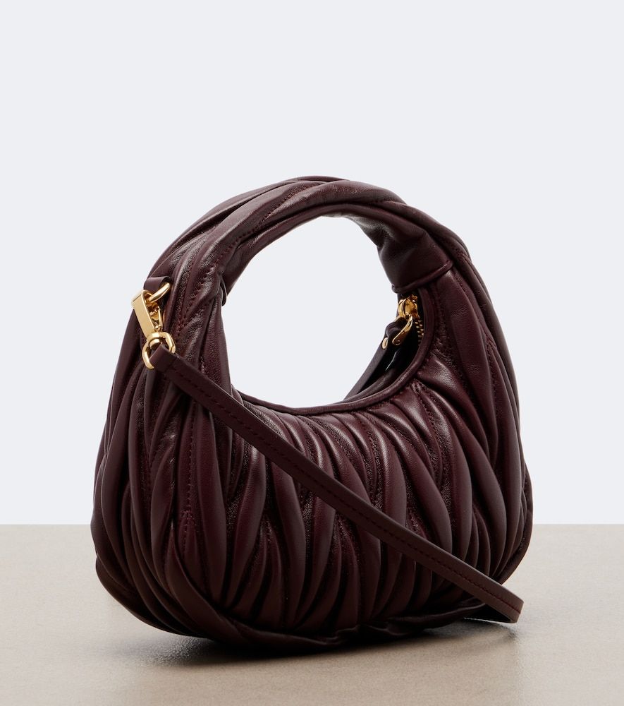Tote Wander Mini aus Matelassé-Leder - Miu Miu - Modalova