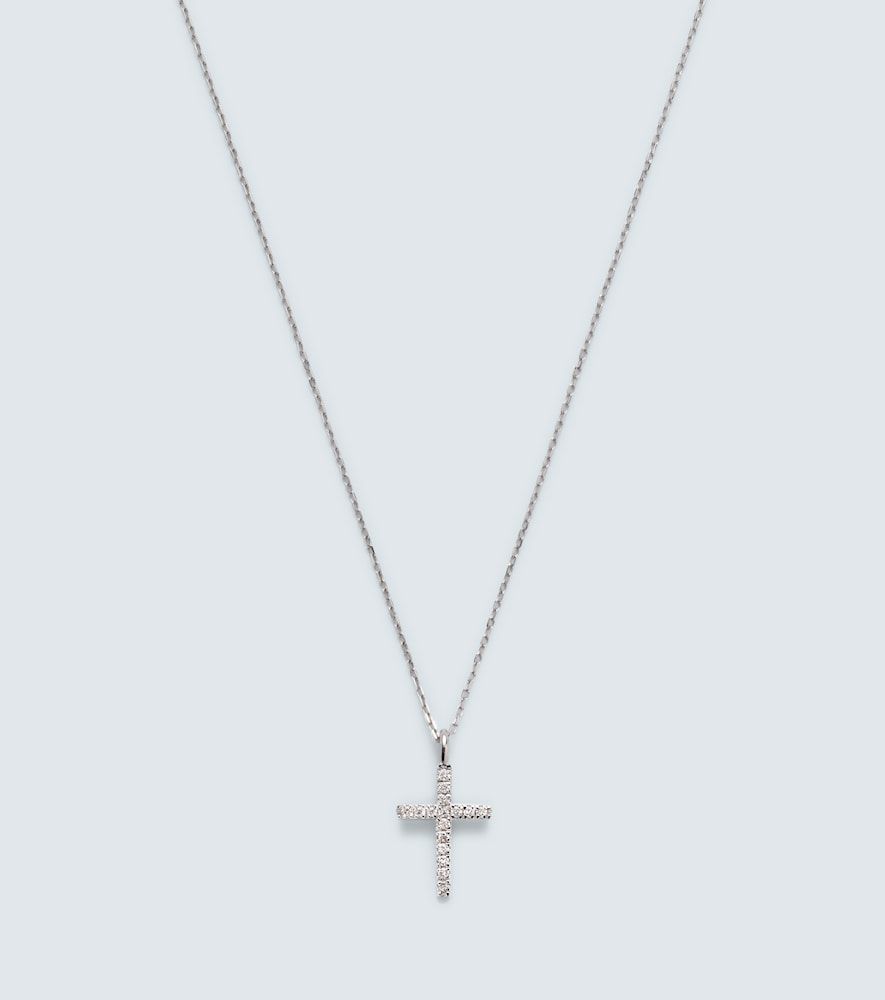 Collar con colgante de oro de 14 ct con diamantes - Mateo - Modalova