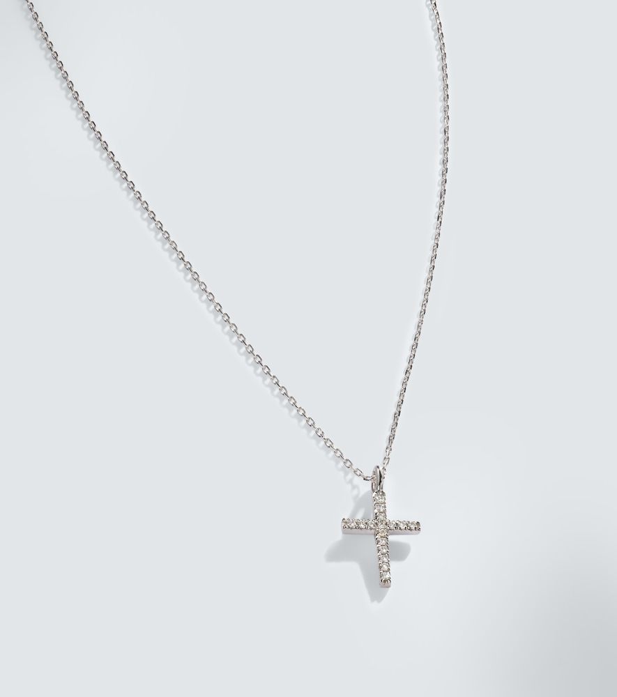 Collar con colgante de oro de 14 ct con diamantes - Mateo - Modalova
