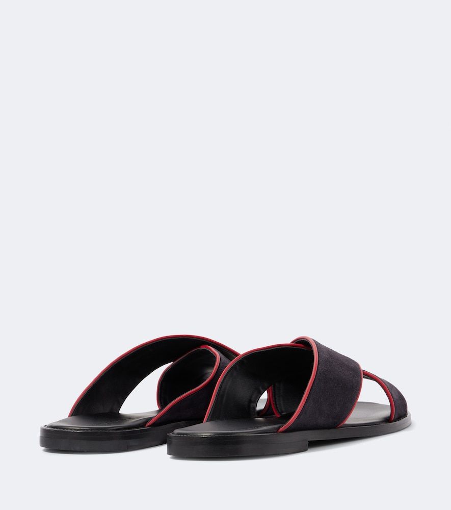 Sandalen Otawi aus Veloursleder - Manolo Blahnik - Modalova