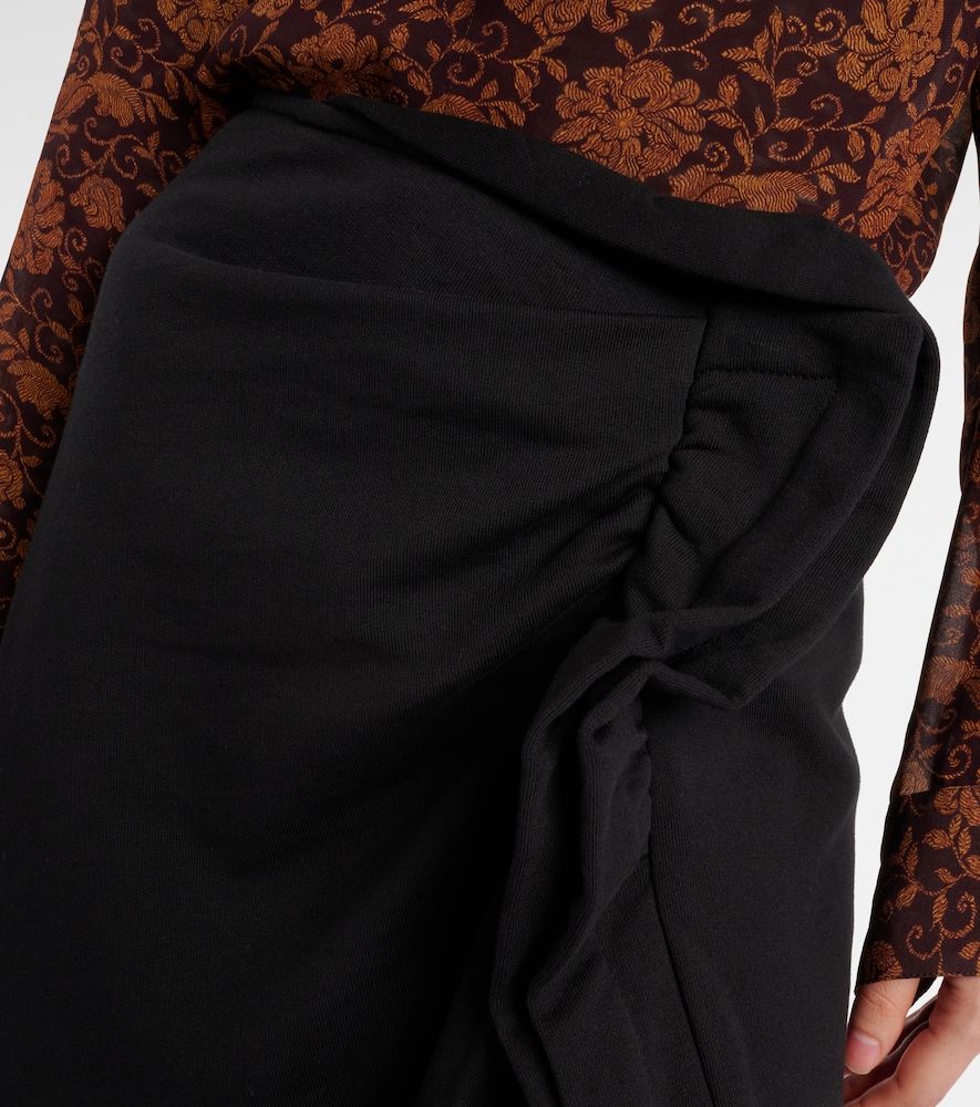 Falda midi de algodón asimétrica - Dries Van Noten - Modalova