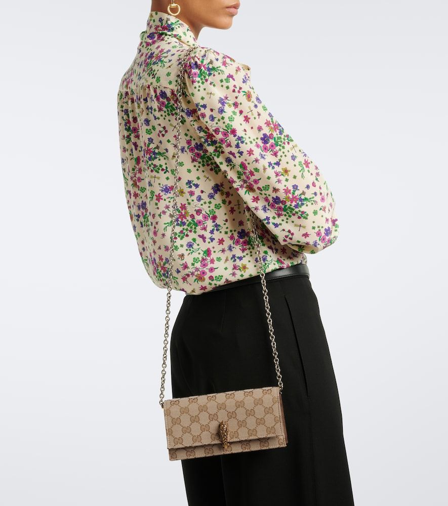 Cartera con cadena Dionysus de lona GG - Gucci - Modalova
