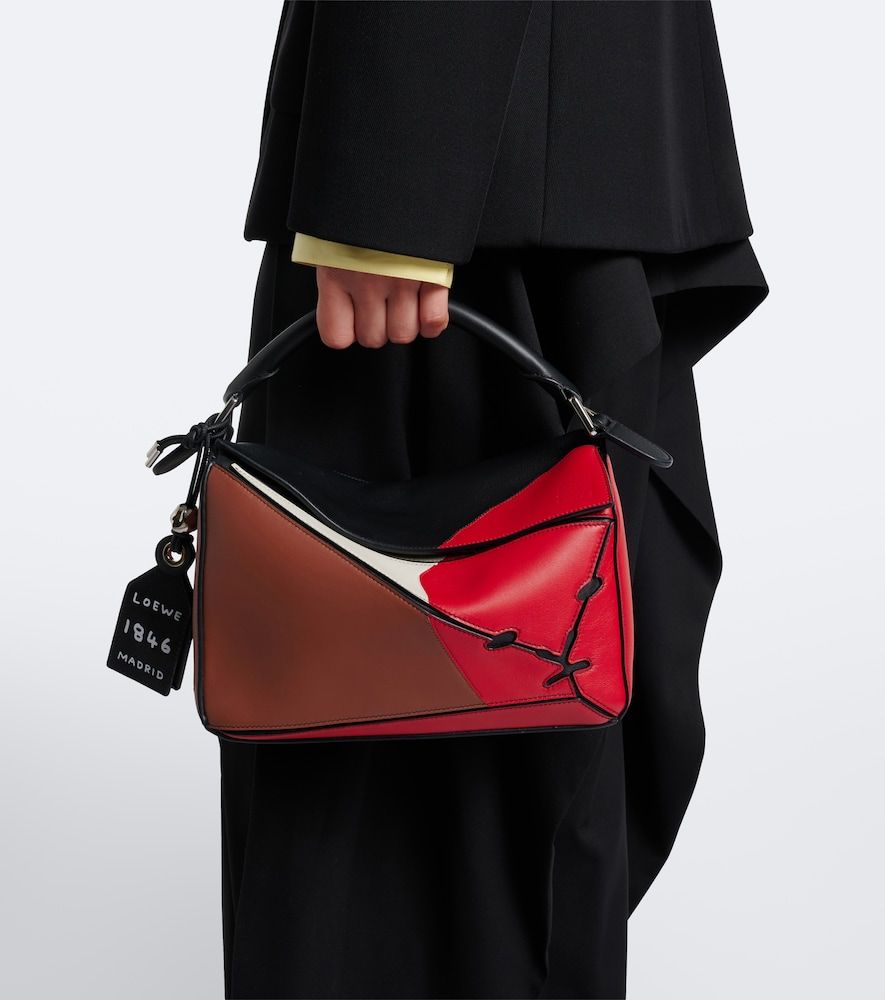 Bolso al hombro Puzzle Lion Intarsio Small de piel - Loewe - Modalova
