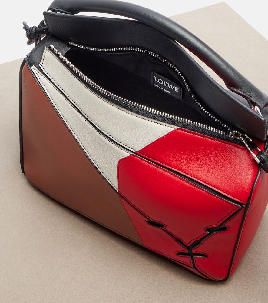 Bolso al hombro Puzzle Lion Intarsio Small de piel - Loewe - Modalova