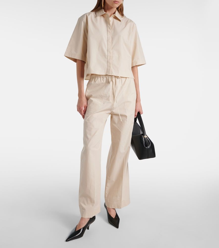 Camicia in cotone jacquard a righe - Toteme - Modalova