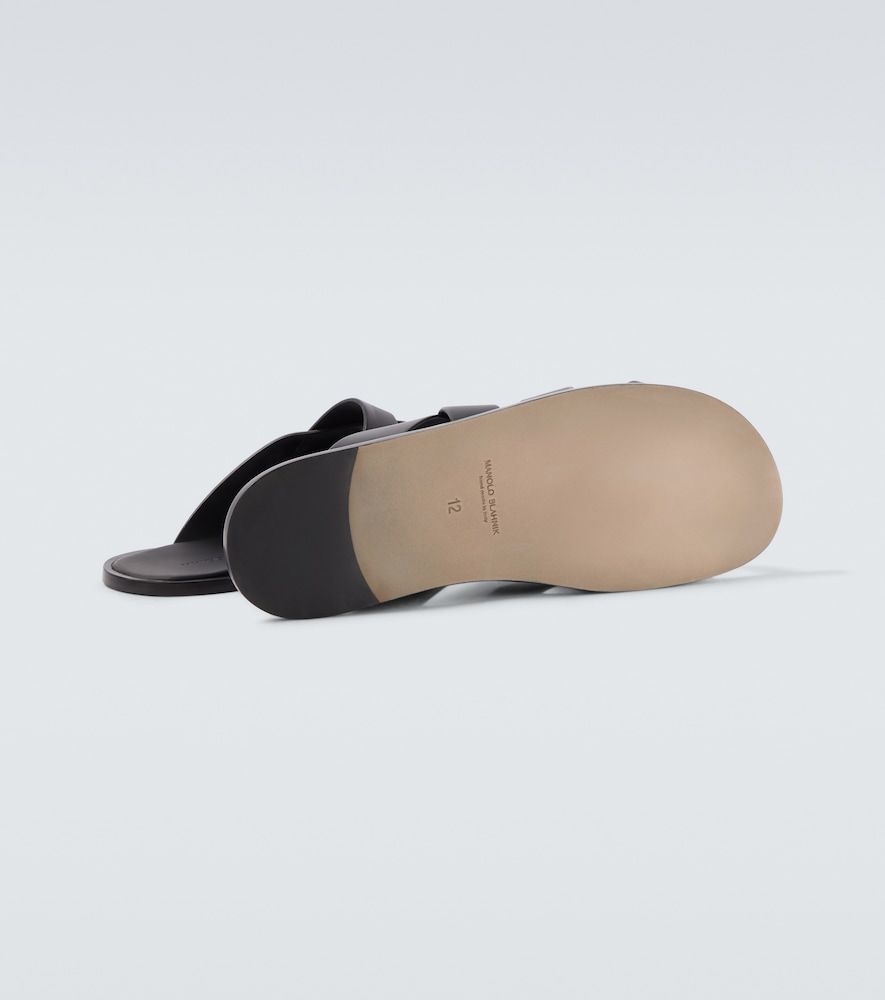 Sandalen Marvin aus Leder - Manolo Blahnik - Modalova