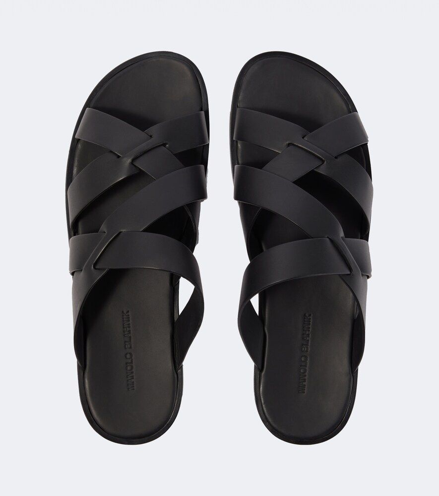 Sandalen Marvin aus Leder - Manolo Blahnik - Modalova