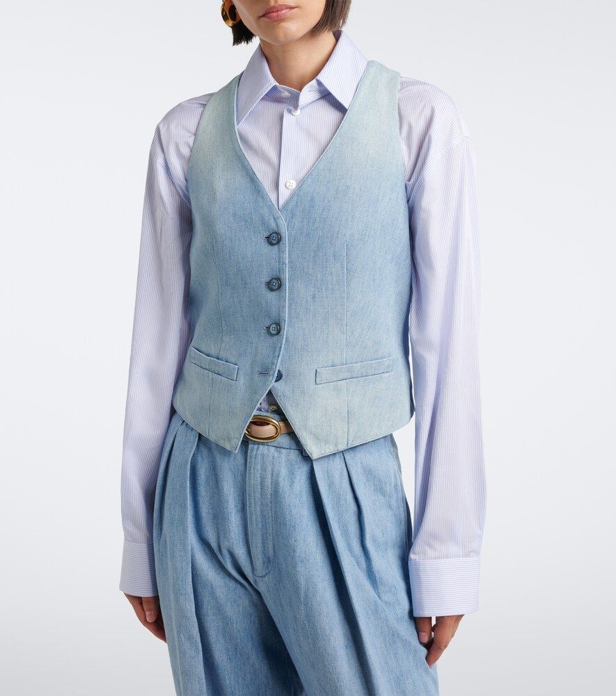 Weste aus Denim - Ralph Lauren Collection - Modalova