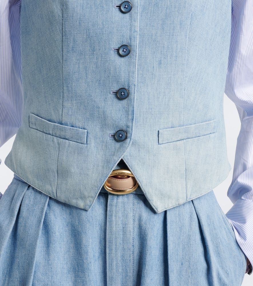 Weste aus Denim - Ralph Lauren Collection - Modalova