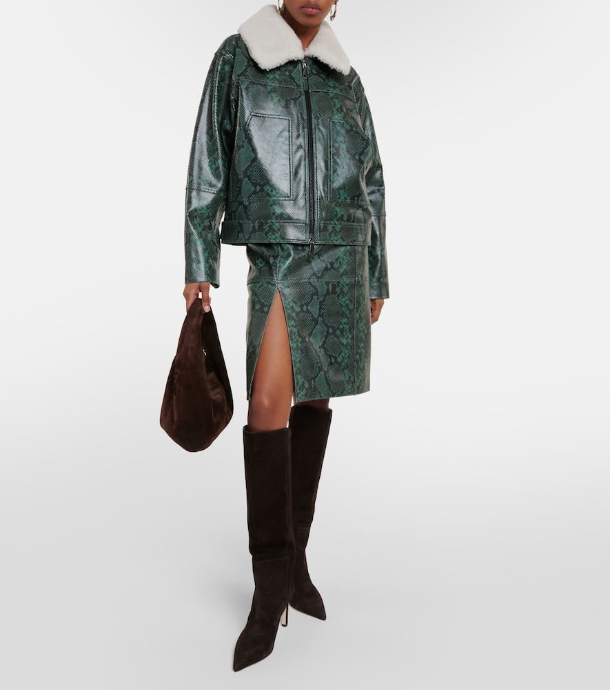 Chaqueta Urban Jungle de piel estampada - Dorothee Schumacher - Modalova