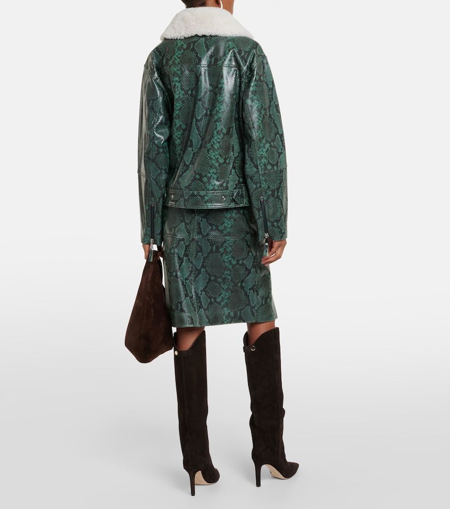Chaqueta Urban Jungle de piel estampada - Dorothee Schumacher - Modalova