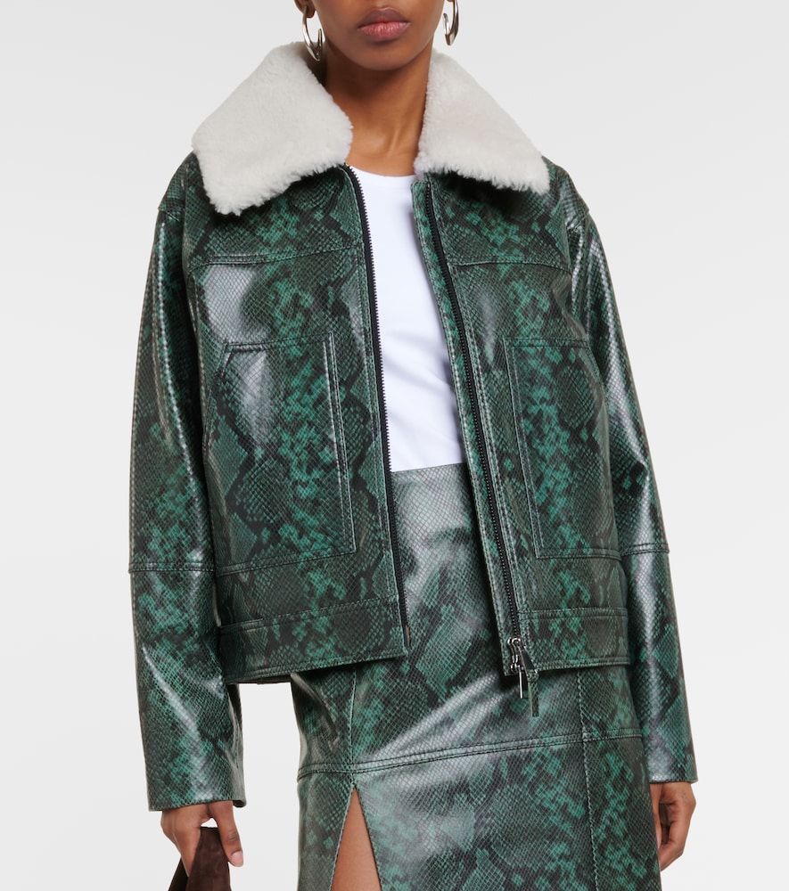 Chaqueta Urban Jungle de piel estampada - Dorothee Schumacher - Modalova