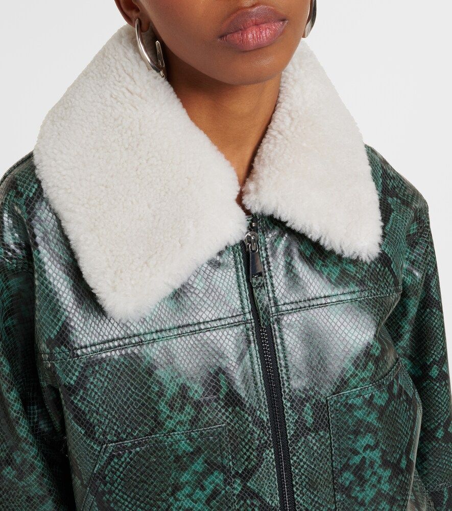 Chaqueta Urban Jungle de piel estampada - Dorothee Schumacher - Modalova