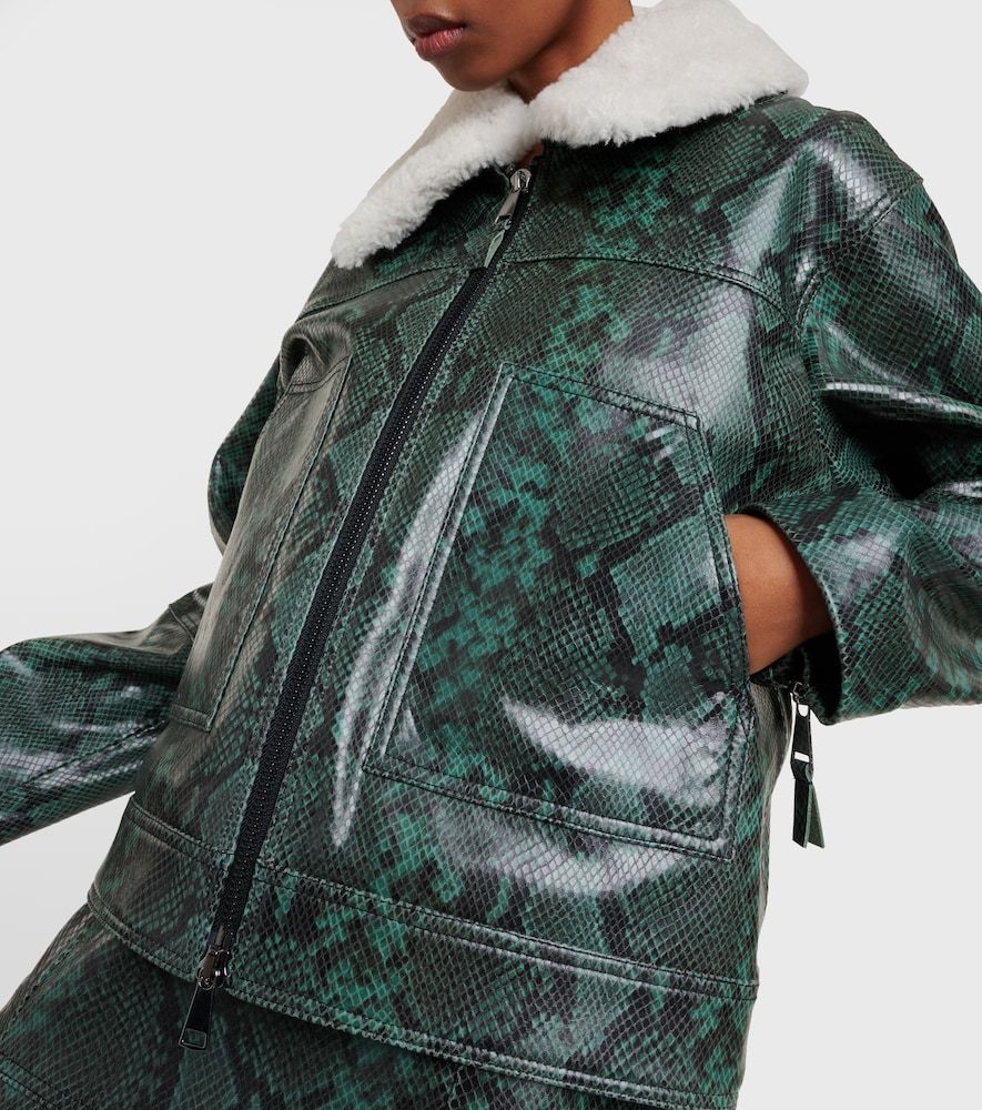 Chaqueta Urban Jungle de piel estampada - Dorothee Schumacher - Modalova