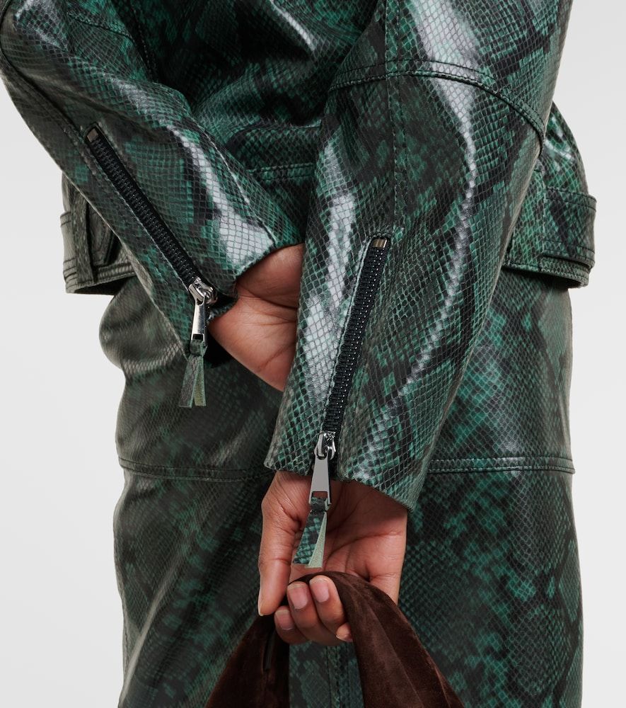 Chaqueta Urban Jungle de piel estampada - Dorothee Schumacher - Modalova