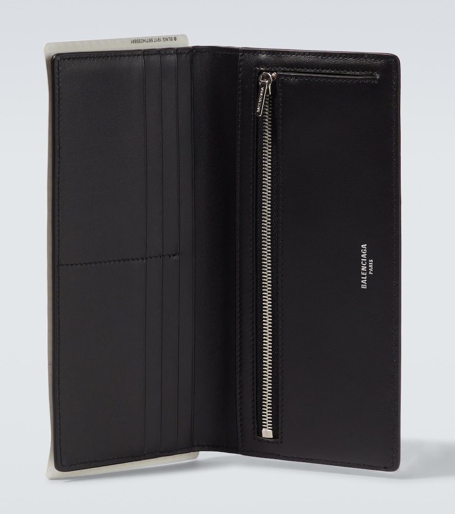 Passport Long leather wallet - Balenciaga - Modalova