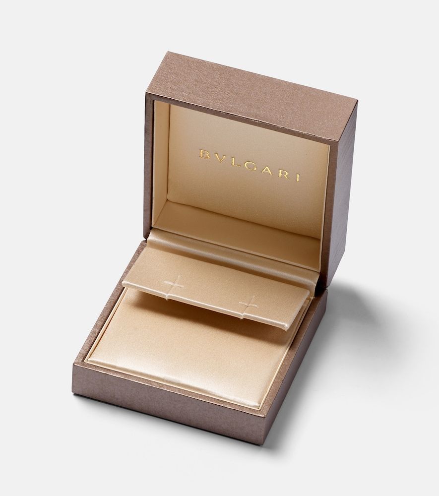 Orecchini a cerchio B.zero1 in 18kt con diamanti - Bvlgari - Modalova