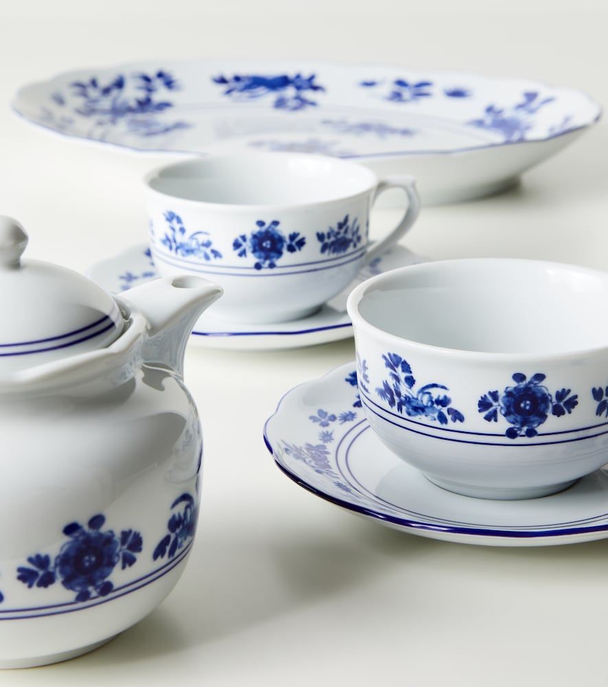 Set de 2 tazas de té y platillos Gloria de porcelana - Cabana - Modalova