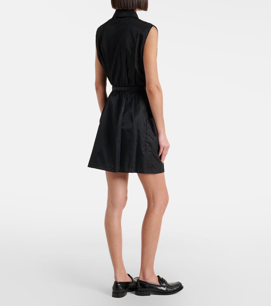 Abito corto in Re-Nylon con zip e cintura - Prada - Modalova