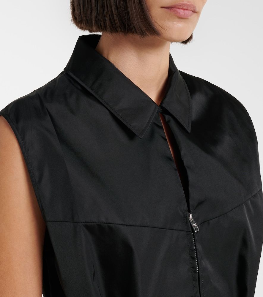 Abito corto in Re-Nylon con zip e cintura - Prada - Modalova