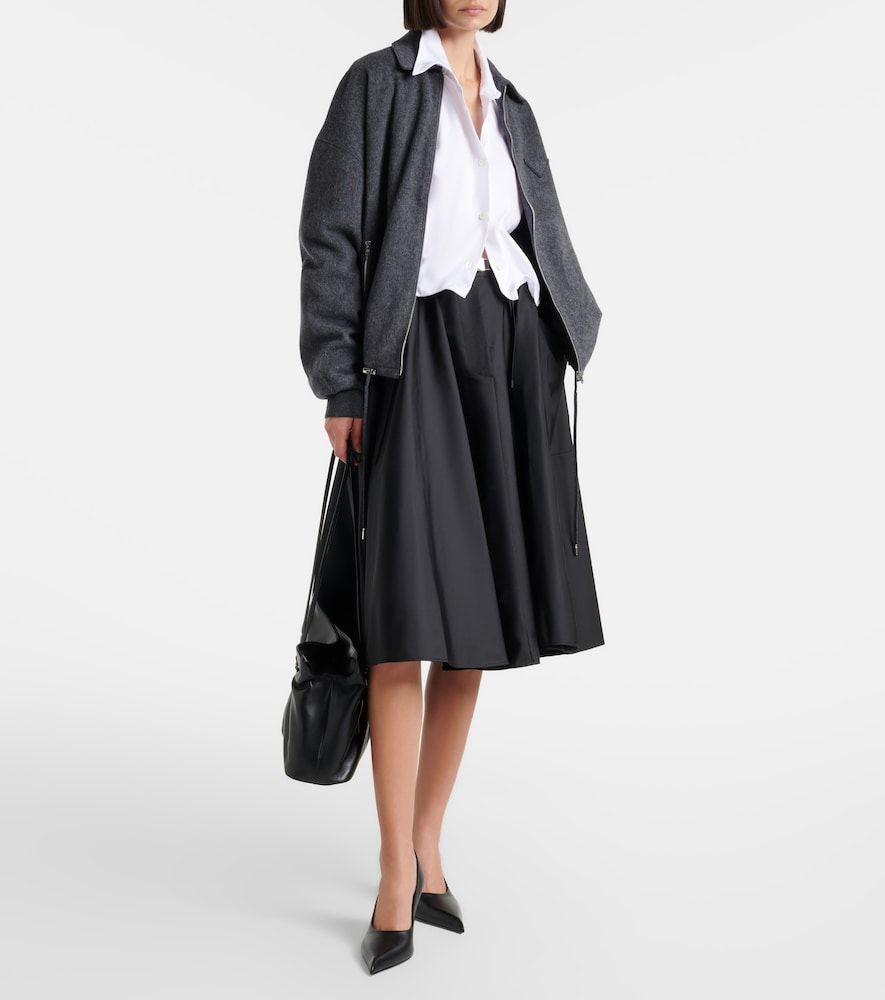Gonna midi in Re-Nylon con cintura - Prada - Modalova