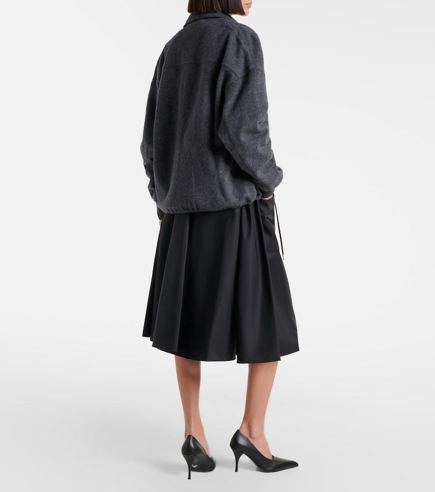 Gonna midi in Re-Nylon con cintura - Prada - Modalova