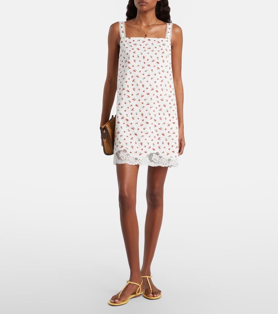 Vestido corto Delia de algodón estampado - Posse - Modalova