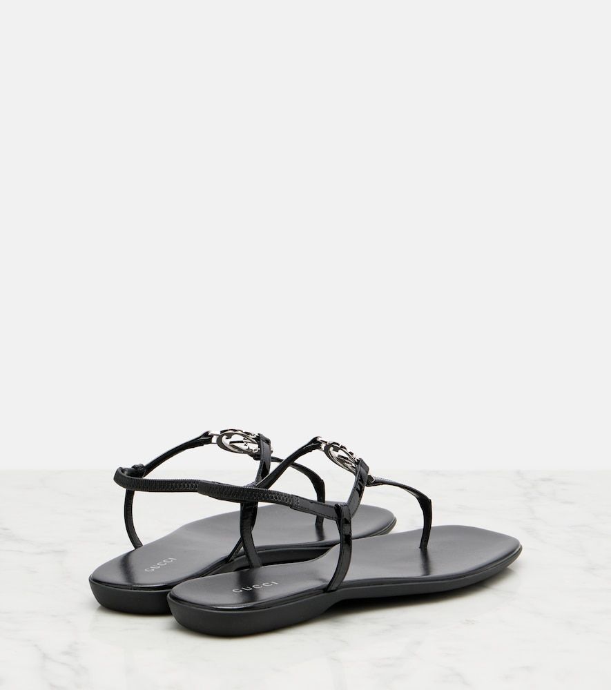 Sandali infradito Interlocking G in pelle - Gucci - Modalova
