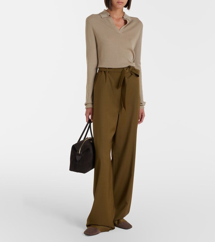 Top acanalado de punto de seda y cachemir - Max Mara - Modalova