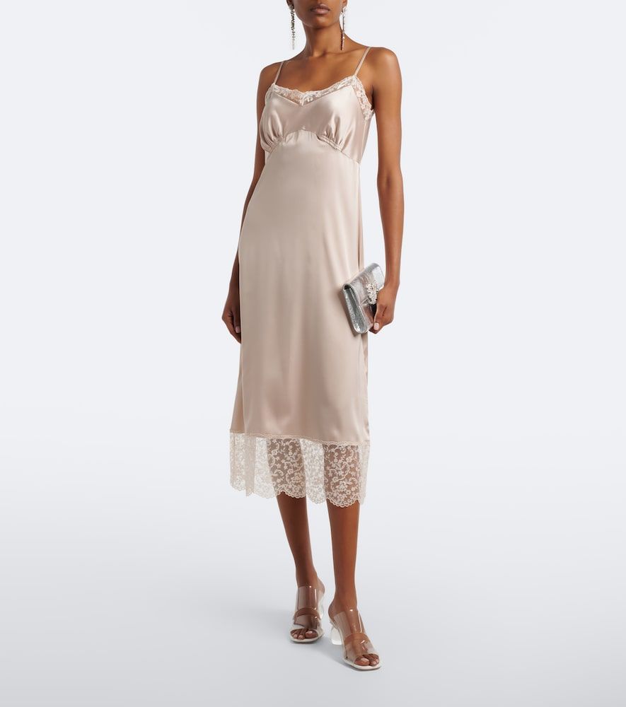 Abito sottoveste in satin - Simone Rocha - Modalova