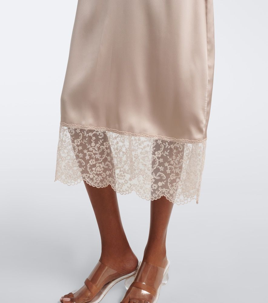 Abito sottoveste in satin - Simone Rocha - Modalova