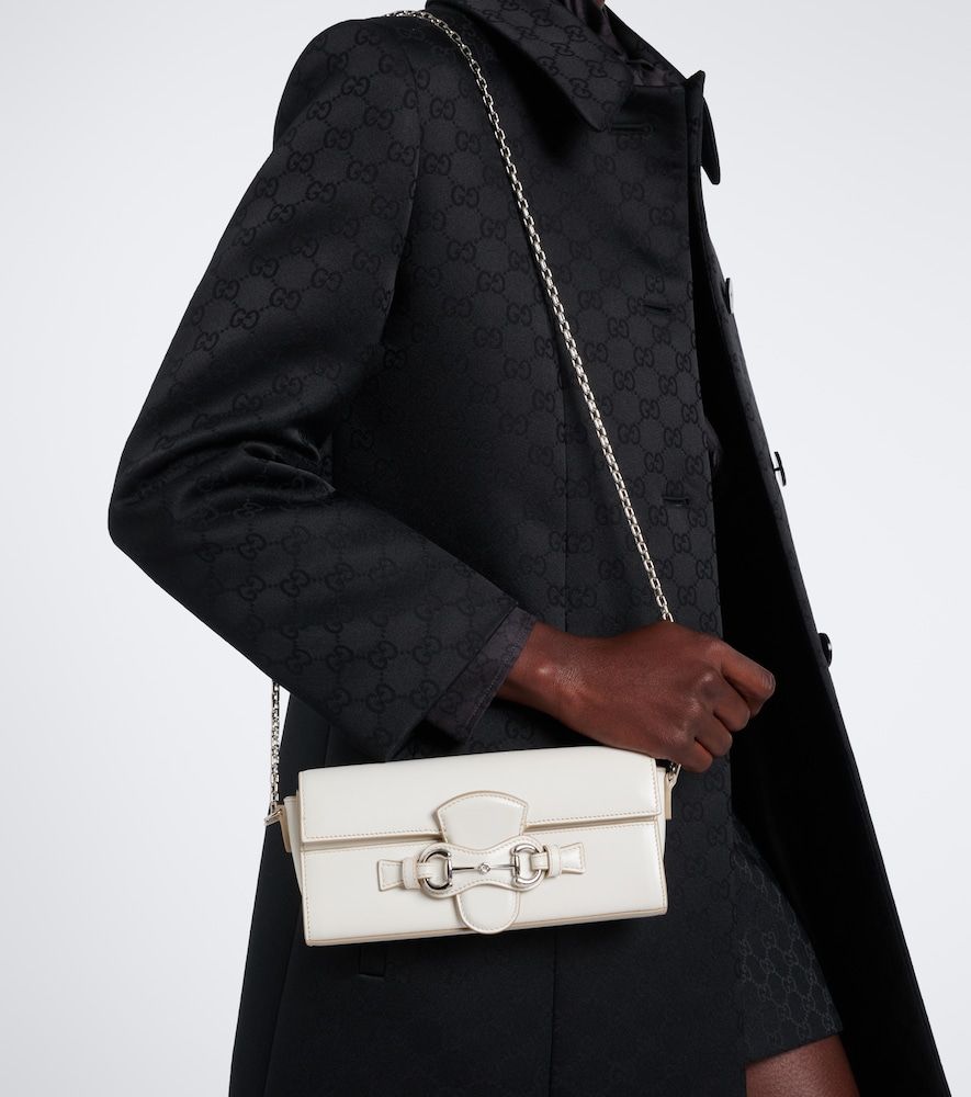 Cartera con cadena de piel con Horsebit - Gucci - Modalova