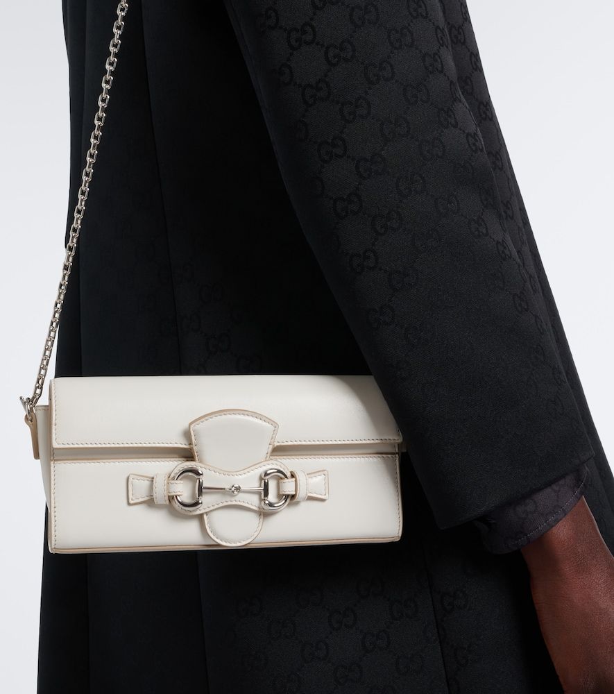 Cartera con cadena de piel con Horsebit - Gucci - Modalova