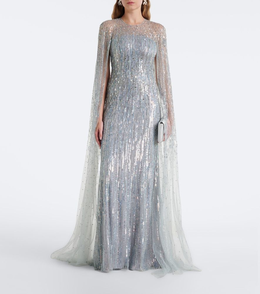 Abito lungo Cosmic Dust con paillettes - Jenny Packham - Modalova