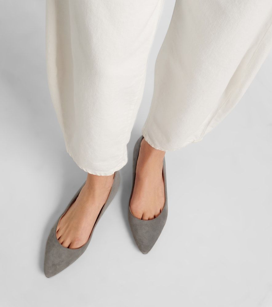 Ballerinas Lanza BB aus Veloursleder - Manolo Blahnik - Modalova