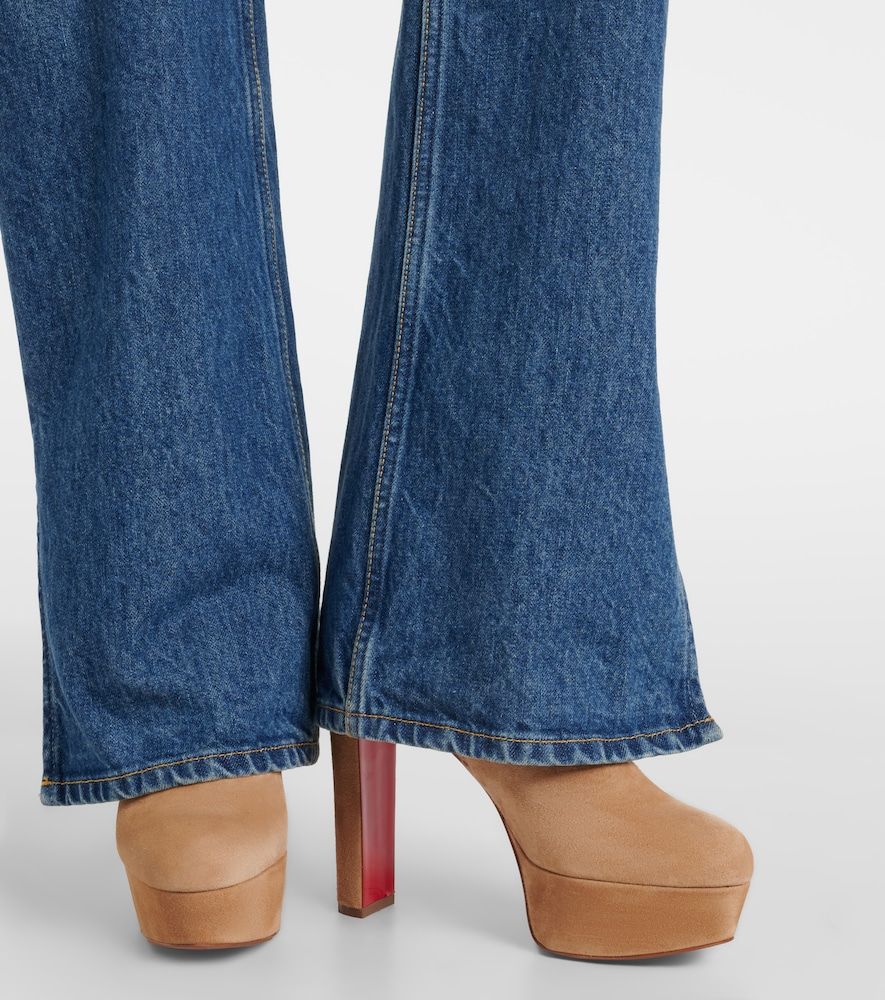 Ankle Boots Loo 130 aus Veloursleder - Christian Louboutin - Modalova