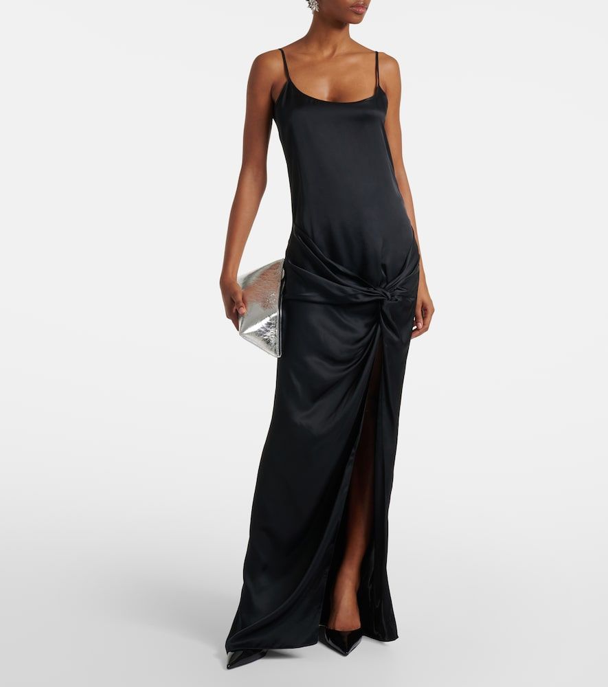 Abito sottoveste in satin - The Attico - Modalova