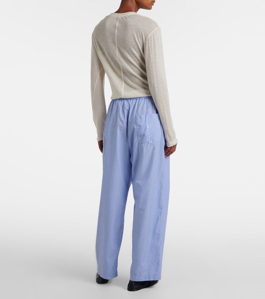 Pantalones anchos Orien de algodón a rayas - The Row - Modalova
